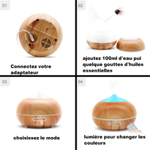 Charger l'image dans la galerie, Diffuseur d'huiles essentielles avec telecommande