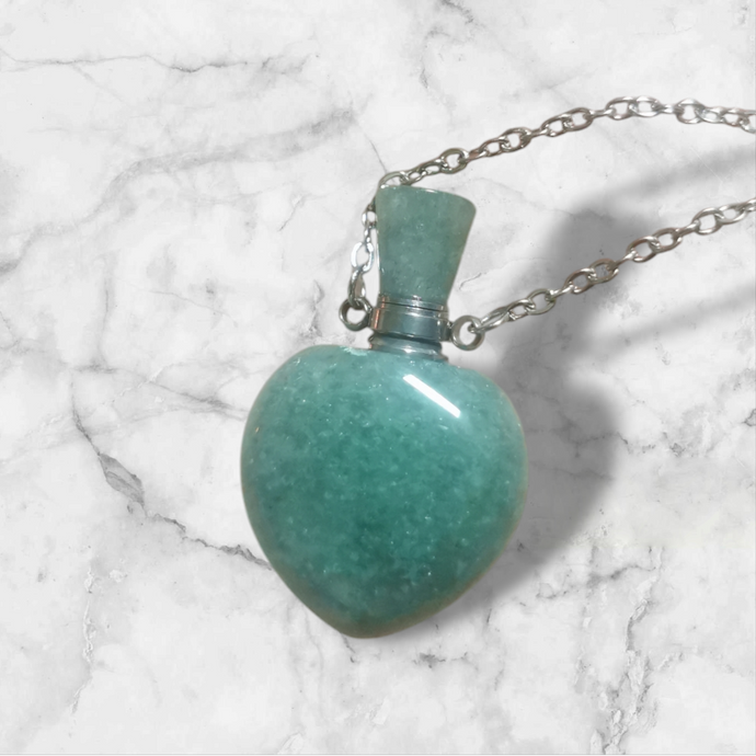 Collier Diffuseur d’Huiles Essentielles – Aventurine Verte